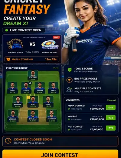 Madhur (madhur matka 420) fantasy cricket & matchday visual 3